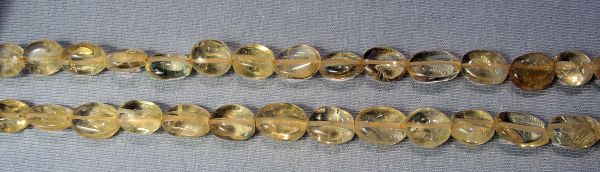 Citrine Lotus Seed Beads