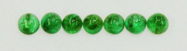 2.25mm Emerald Cabochons