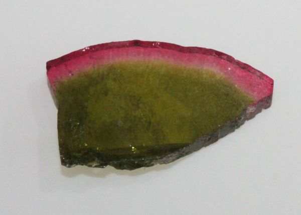 Watermelon Tourmaline Slice, 11.55 cts. - 14x23.4mm