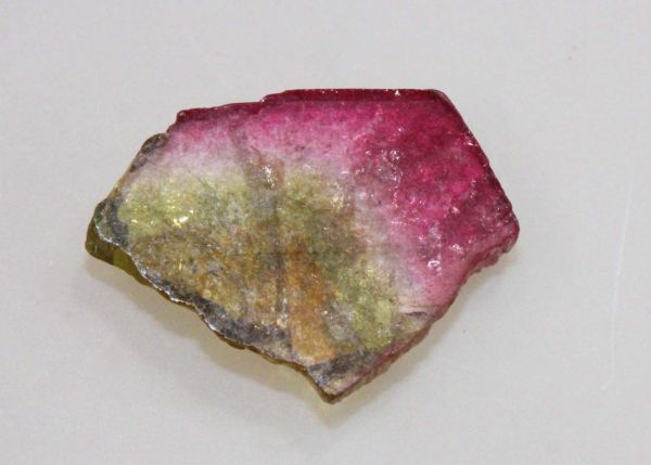 Watermelon Tourmaline Slice, 6.48 cts. - 12x16.5mm