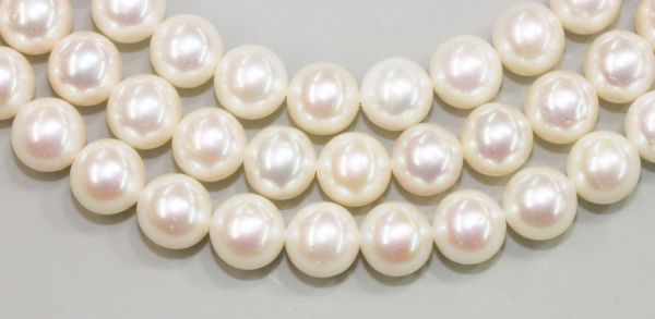 8-8.5mm Light Creme Round Pearls 