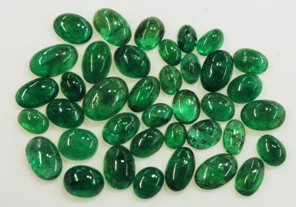 Sandawana Emerald Cabochon Lot