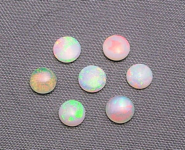 Opal 4.5mm Round Cabochons @ $60.00/ct.
