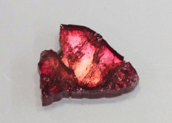 Red Tourmaline Slice, 10.86 cts. - 17x19mm