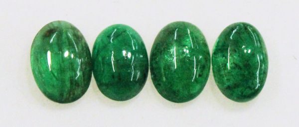 3.5x5.5mm Sandawana Emerald Cabochons 