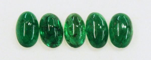 3x5mm Sandawana Emerald Cabochons