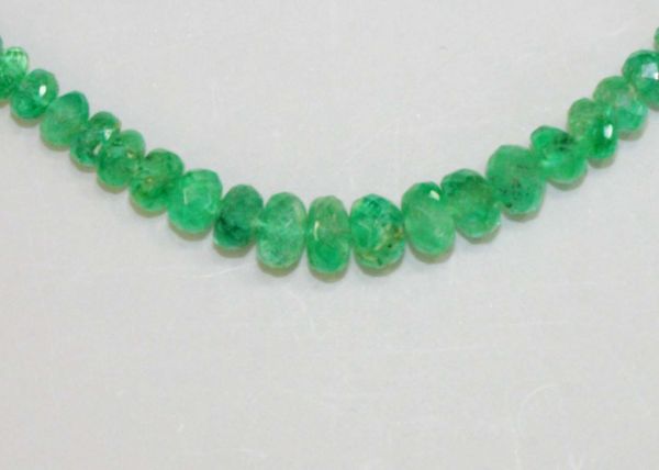 Emerald Faceted Rondel Beads @ $591.46