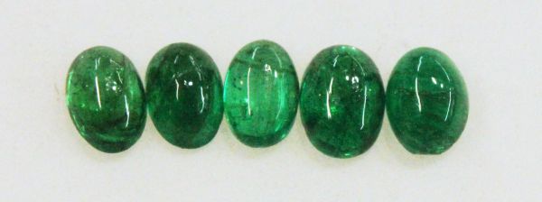 3x4mm Sandawana Emerald Cabochons