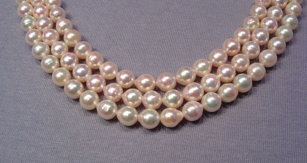 7-7.5mm Near-round Japanese Pearls