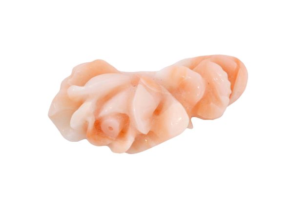 Coral Hand-Carved Single Rose, 2.69 gm. - Undrilled