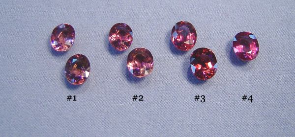 7x9mm Oval Pink & Reds