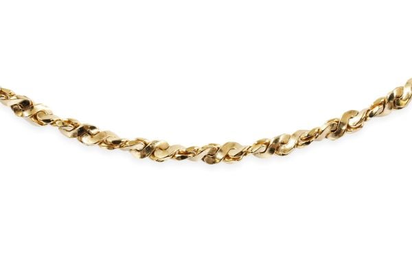 gold filled 14k Twisted Serpentine Chains
