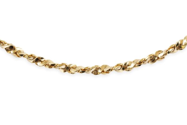 gold filled 14k Twisted Serpentine Chains
