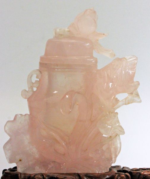 Rose Quartz Covered Vase