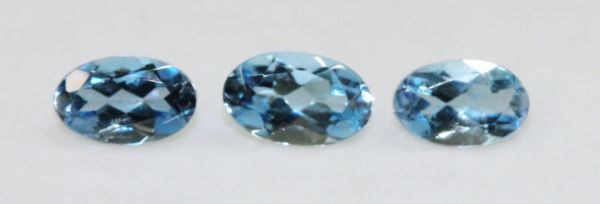 Wholesale Aquamarine 3x5mm Darker Oval