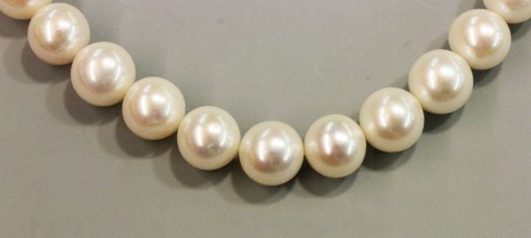 10-10.5mm White Round Pearls @ $385.00