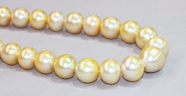12-15mm Natural Color Golden Pearls 