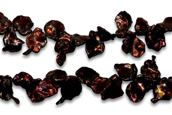 brown keshi pearls