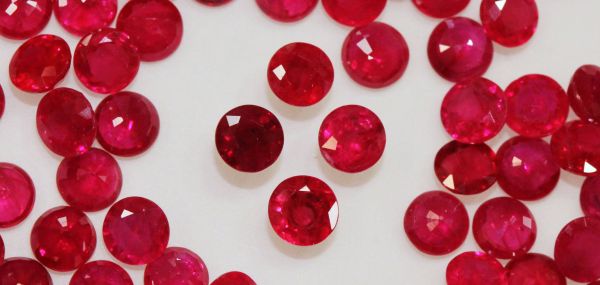 Ruby 4mm Rounds @ $275.00/ct. 