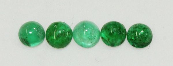 2.75mm Emerald Cabochons