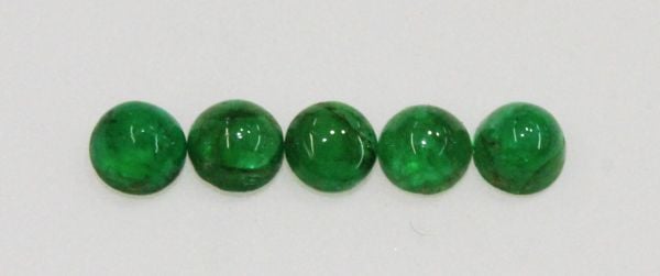 2.75mm Emerald Cabochons - Select Grade
