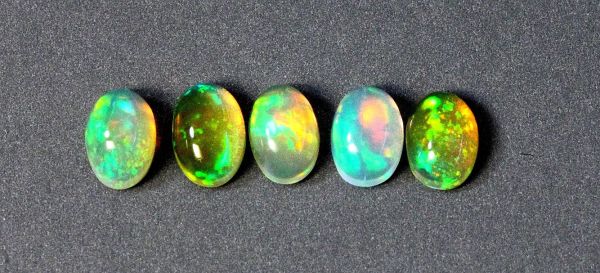 Ethiopian Opal Oval Cabochons, 4x6mm - Select Grade