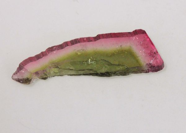 Watermelon Tourmaline Slice, 6.59 cts. - 8x29mm