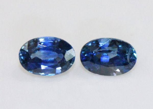 Sapphire 4x6mm Oval Pair - 1.67 cts.
