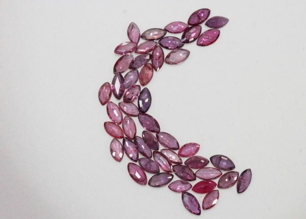 Ruby Faceted Marquise, @ $35.00/ct. - 2.5x5mm