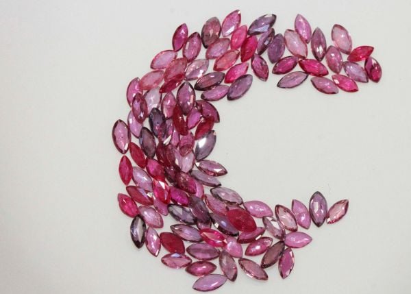 Ruby Faceted  Marquise @ $70.00/ct. - 2.5x5mm