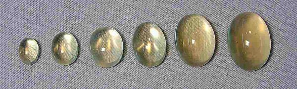 Green Moonstone Oval Cabochons