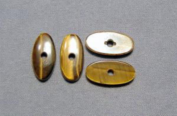 Tigereye SBBT Oval Drilled Cabochons - 8x16mm