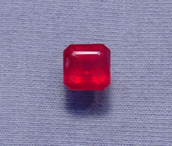 Ruby Fissure Filled Faceted Octagon 7.75x7.8mm - 3.67 cts.