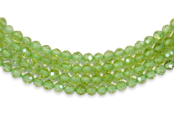 2mm Peridot Faceted Beads
