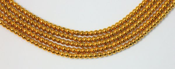 2mm Gold Plalted Beads
