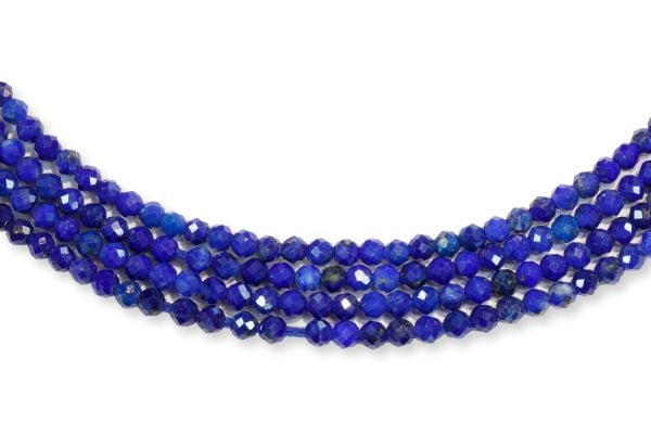 Lapis 2mm Faceted Round Bead Strands