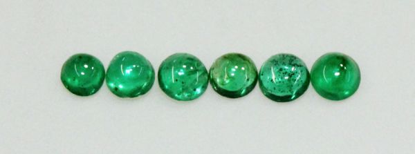 2mm Emerald Cabochons - Select Grade