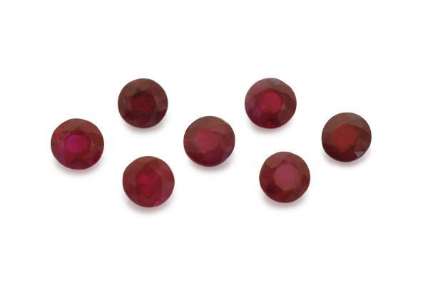 Ruby Faceted Round @ $200.00/ct. - 3-4mm