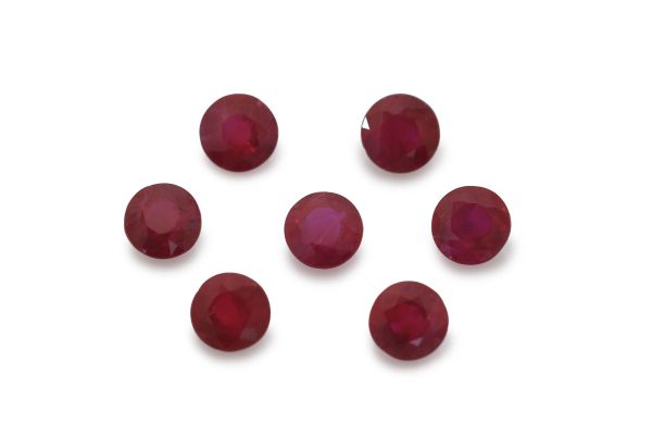 Ruby 3-4mm Faceted Rounds @ $300.00/ct.