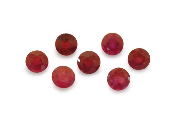 Ruby Faceted Round @ $600.00/ct. - 3-4mm