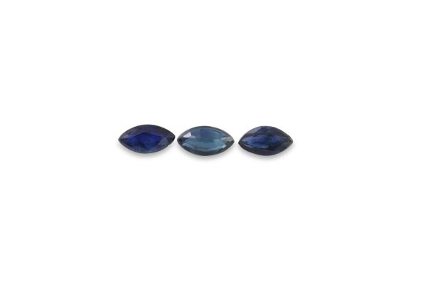 3.5 mm Long Blue Sapphire Faceted Marquise @ $35.00 / ct