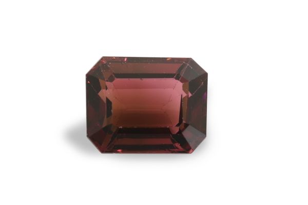 3.71 ct - Deep Pink Tourmaline Faceted Octagon - 8 x 10 mm