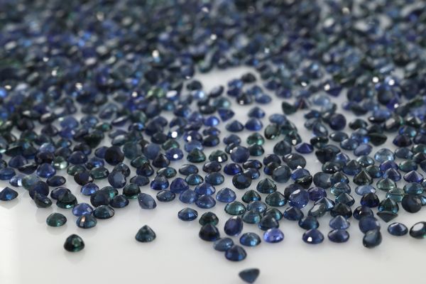 Wholesale 3 mm Natural Sapphire Faceted Round @ $45.00/ct
