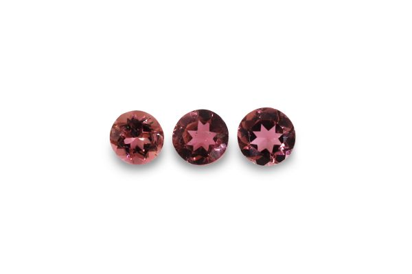 3 mm Pink Tourmaline Faceted Round
