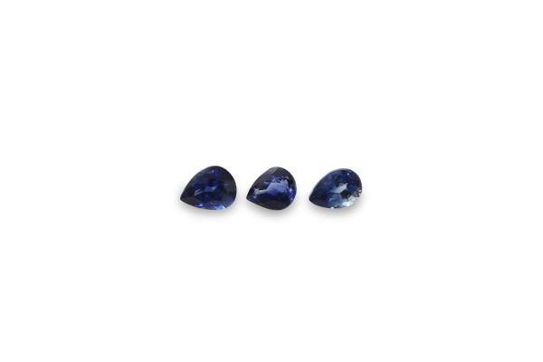 Wholesale Blue Sapphire Faceted Pear - 3 x 4 mm 