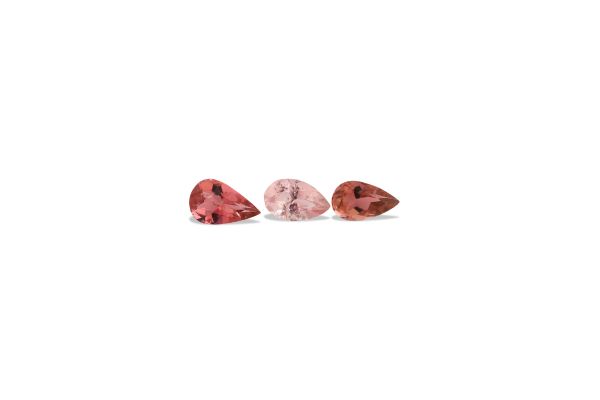 Wholesale 3 x 5 mm Pink Tourmaline Pears