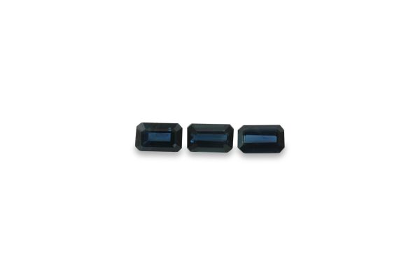 Wholesale Sapphire Faceted Octagons 3 x 5mm 