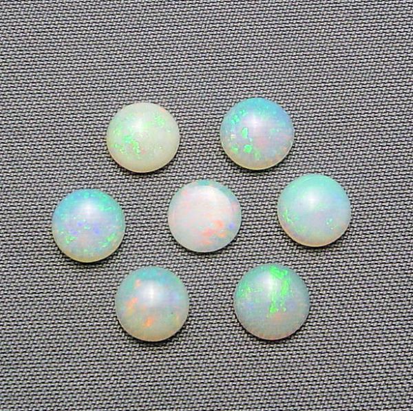 Opal Round Cabochons, @$20.00/ct. - 5Â¼mm