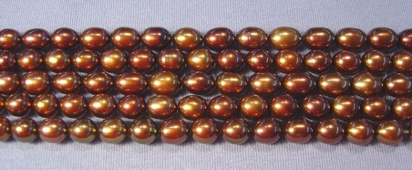 Marine Teak Uniform Oval Pearls