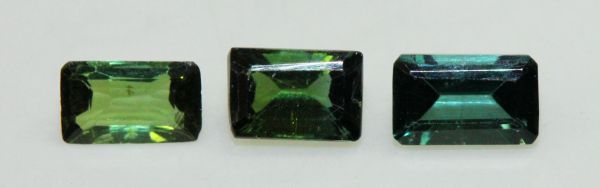 Tourmaline - 3x5mm Green Octagons @ $17.50